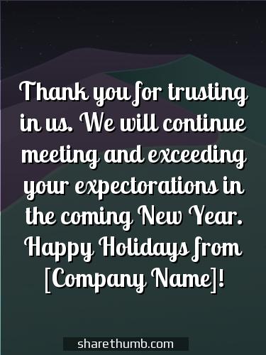 happy holidays messages for clients